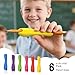 6-Pack Small Ergonomic Pencil Grips for Toddlers&Children,Silicone Writing Aid for Handwriting,Drawing,Anti-Slip Texture,Dual-Head Design for Right/Left Hand–Improves Grip Control (Assorted Colors)