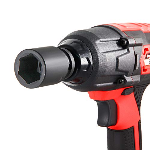 Powerbuilt 18 Piece Metric Impact Socket Set, 1/2 Inch Drive, 5 Inch Extension Bar, Size Markings, Z-Drive Sockets Grip, Storage Case - 940838 #TOP4