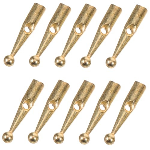 FOMIYES 10 Teiliges Metall Regenschirm Endkappen Robuste Ersatzteile für Klapp und Regenregenschirme Langlebige Schirmrippen Abdeckungen Kompatibel mit Schirmloch Goldfarben