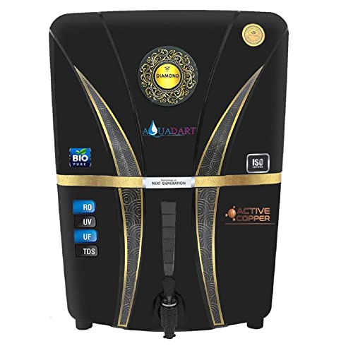 Image of AquaDart Copper RO+UV+UF 12 Liter RO + UV + TDS ADJUSTER Water Purifier