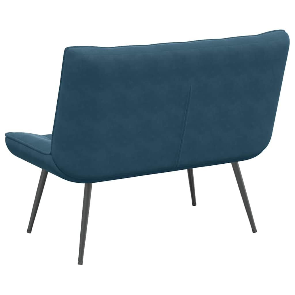 vidaXL Sitzbank Blau 110x74x84 cm Samt, Bank, Sitzbank Wohnzimmer, Wohnzimmerbank, Eingangsbank, Esszimmerbank, Wohnzimmermöbel, Samtbank