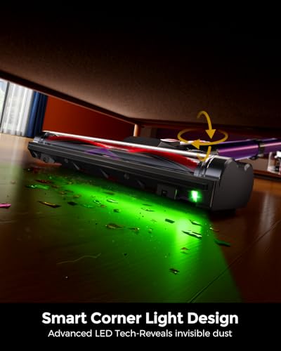 Image of Cordless Vacuum Cleaner, 500W 45KPA 50Mins Stick Vacuum Cleaners for Home