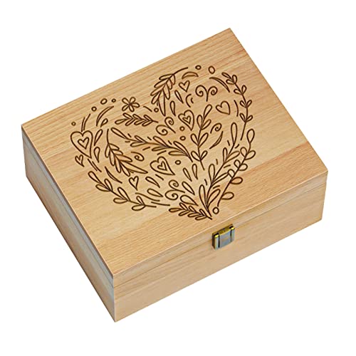 Memory Box for Keepsakes, EXISTING Woodblock Heart Laser Cut Wooden
