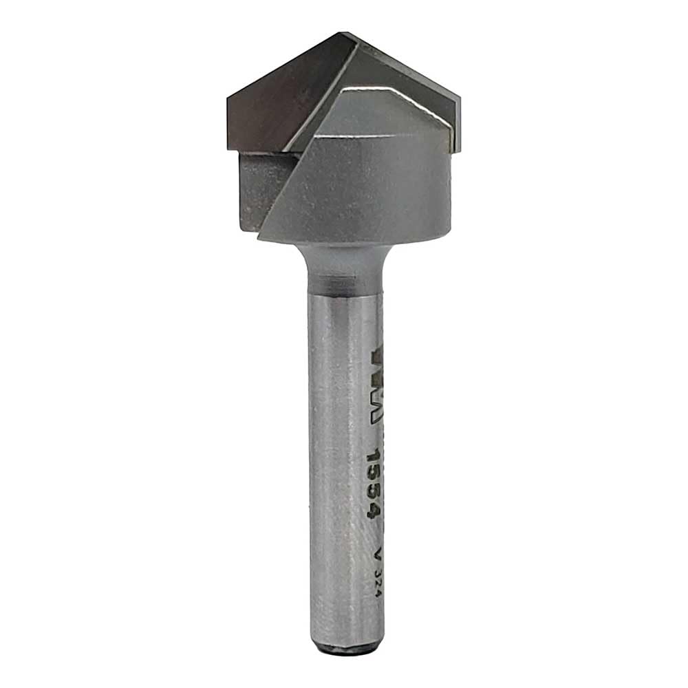 Whiteside 1554 120 Degree V-Groove Bit 3/4Cd, 7/32Pl - 1/4" Shank