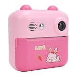 Fotocamera a Stampa Istantanea, Fotocamera Video Istantanea Digitale da 50 MP 1080P per Bambini, con Zoom Digitale 16X, Schermo IPS da 2,4 Pollici, Scatta e Stampa (Roseo)