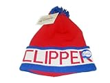 Mitchell & Ness NBA Clippers Vintage Block Pom Beanie Hat