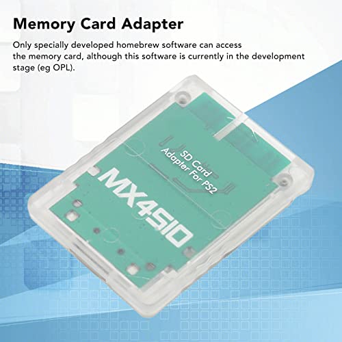 PUSOKEI MX4SIO SIO2SD Memory Card Adapter for Game Consoles TF Card Reader Adapter for FAT Console Replacement Memory Card Reader(White) - Image 4