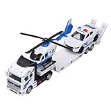 SIXRUN Camion con Piattaforma da Trasporto, Modello in Lega Premium per Bambini, Gioco Fantasioso, Giocattolo per Interni Ed Esterni