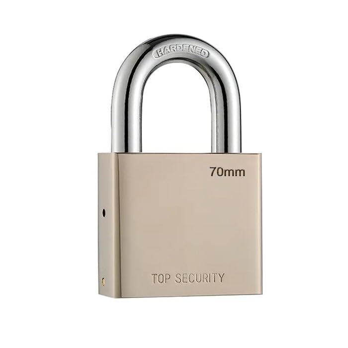 Generic Heavy Steel Best Square Padlock (70mm), Hardened Shackle, Multipurpose Security for Door, Gate, Shutter, and Home 4 Keys Included for Home and Kitchen Ideal for Daily Use-image-14