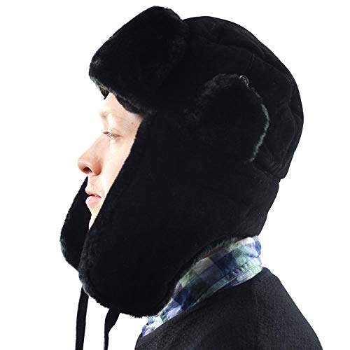 Ushanka imperméable doublée polaire avec protège-oreilles