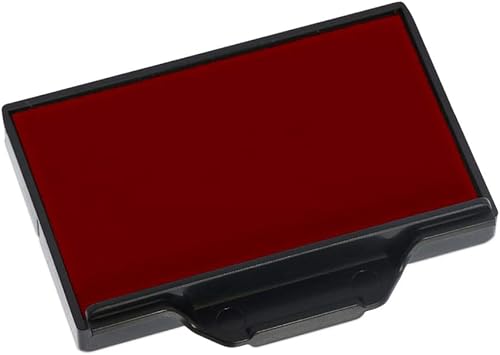 Trodat T5460 Almohadilla de tinta de repuesto profesional para sellos autoentintados Trodat personalizados, 1.38 x 2.38 pulgadas, rojo
