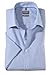 Produktbild OLYMP Luxor Comfort fit Hemd Halbarm New Kent Kragen Karo hellblau Größe 42