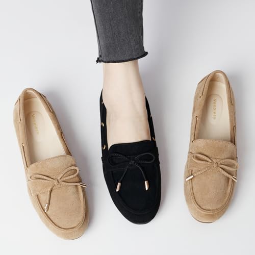 Image of Vespiero Loafers for Women Slip On Flats Comfortable Business Dressy Casual Non Slip Work Walking Office Loafers Shoes