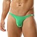 TADUANO Men's Underwear Bikini Briefs Mini Low Rise Fashion Sport Stretchy Thin Breathable Sexy Green