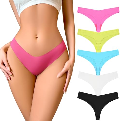 String sans couture anti-marques lot de 5 lingerie invisible femme taille basse