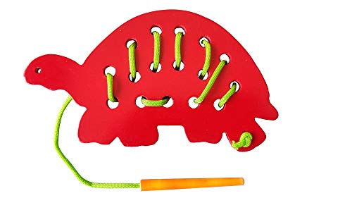 ABC KIDS WORLD Wooden Lacing Animal - Tortoise with Wooden Needle (Orange) (B08FH5XFBG) Amazon Price History, Amazon Price Tracker