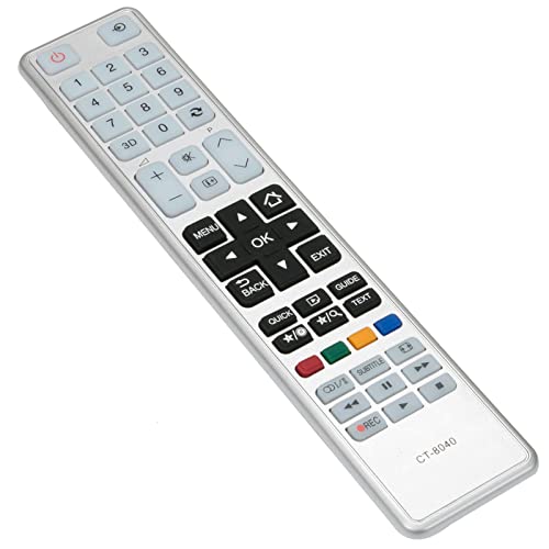 VINABTY CT-8040 Replacement Remote Control Compatible with Toshiba LED Plasma TVs 32W3663DG 39L3663DG 43L3663DG 55L3663DG 32W1665DG 40T5435DG 40L5445DG 40L5441DG 40L5443DG 48L5435DG 55L5445DG - Image 3