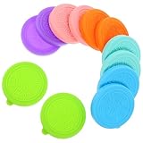 Couvercles de pots de yaourt – vous pouvez facilement distinguer les différents condiments grâce aux différentes couleurs des couvercles en silicone, bouchons de bouteilles de lait en silicone
