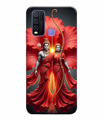 Image of Lord Ram with Sita MATA Printed Hard Back Case Cover & Compatible for Vivo Y30 / Vivo Y50 (Multicolor) - D1806