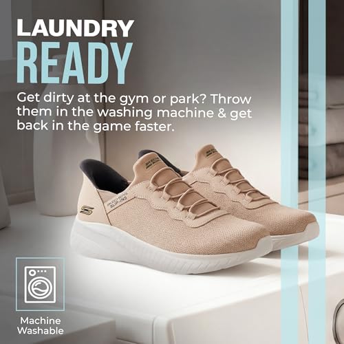 Skechers Skechers Men's Hands Free Slip-ins Skechers Bobs Squad Chaos - Daily Hype, Tan, 6.5