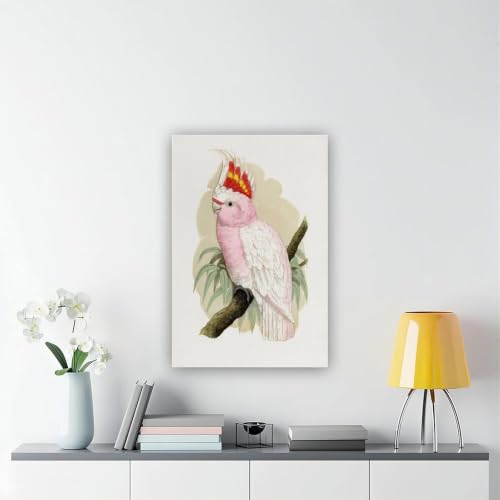 Tableau cacatoès sur toile vintage prestige pour grand paysage