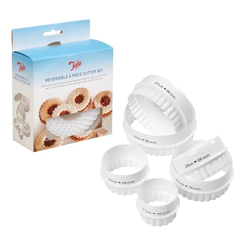 Tala Plätzchenausstecher Rund 6er Set, Wendbare Ausstechformen – Ansicht 5