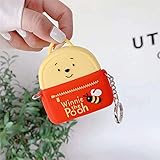 Cute AirPod Case Cover for Apple AirPods 1 2 with Keychain Clasp Winnie the Pooh Bear Backpack Bag...