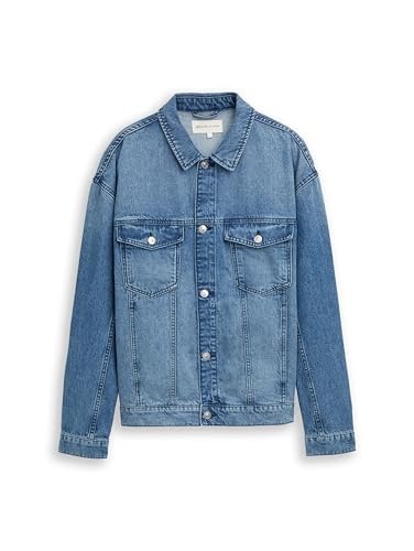 TOM TAILOR Denim Męska kurtka dżinsowa 1040199, 10142-Light Stone Blue Denim, XL
