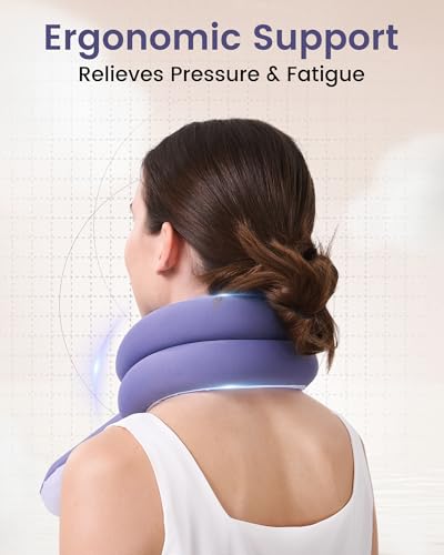 Almohada de espuma viscoelástica ajustable para viaje miniatura 3