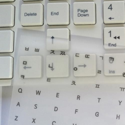 Thered KB+M,KW+M Korean Hangul & English Keyboard Sticker Set (4 Sheet) + Mac Symbol + Rub It thumb #4