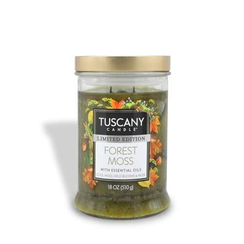 Tuscany Candle Forest Moss: Eucalyptus & Musk Scented Fall Candle,
