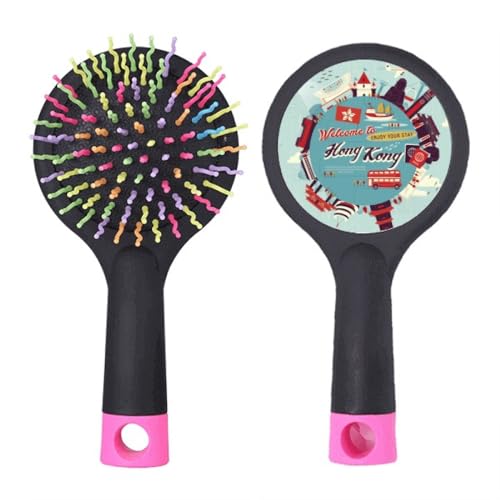 Brosse à cheveux démêlante Hong Kong Circle pour le rituel beauté du matin