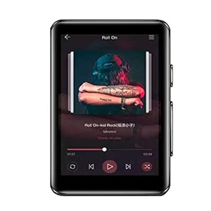CCHKFEI Mp3 speler met Bluetooth 32 GB 2.4 inch Full Touchscreen HiFi Metalen Bluetooth mp3 speler met Speaker FM radio/Voice recorder Muziekspeler