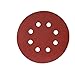 Price comparison product image Mirka Red Abrasive paper Sanding discs Ø 125 mm / Grip fastening / 8-hole / grit P240 / 5 pieces / for sanding wood, metal and plastic