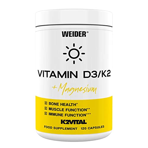 Weider Vitamin D3/K2 + Magnesium - 120 Caps