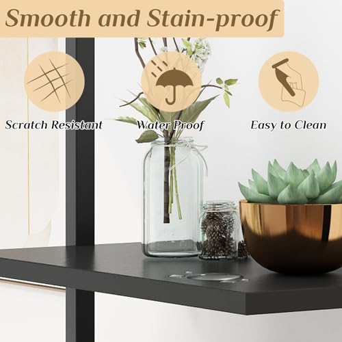 Karl Home KH-BS-535 Ladder Shelf 5 Tier Wall Mounted Bookcase thumb #5