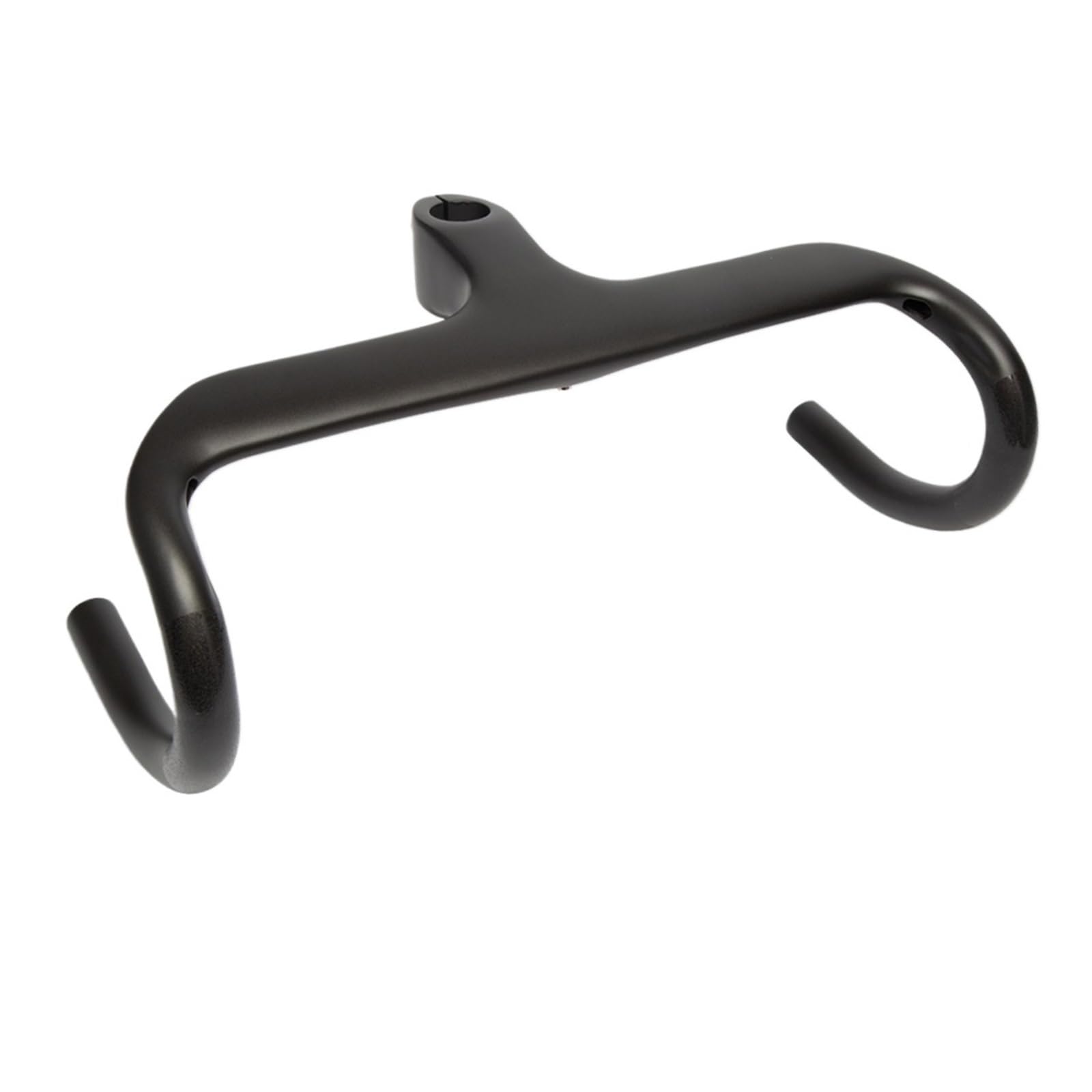 Manillar de carbono para bicicleta de carretera Manillar integrado de fibra de carbono for bicicleta de carretera, manillar ultraligero de 1-1/8", 400/420/440 mm, con vástago de bicicleta(No logo 420x