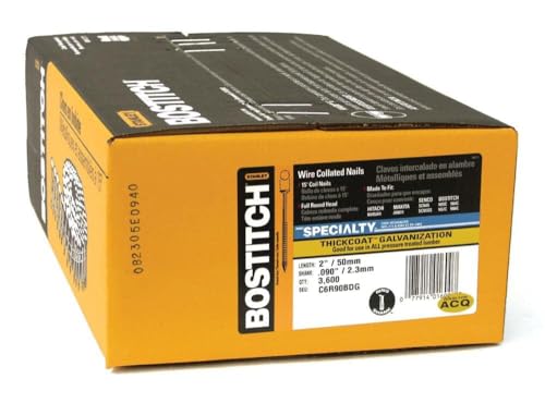 Bostitch 2-in X 0.092 Galvanized Ring Shank 15 Coil Siding Nail