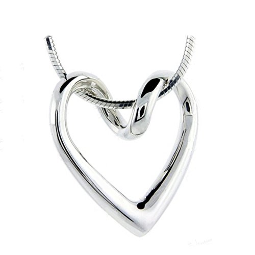 Preisvergleich Produktbild Majesto Liebe Herz Anhänger Halskette für Damen Mutter kleines Mädchen Teenager - Geschenk Schmuck Zubehör 18 Karat vergoldet