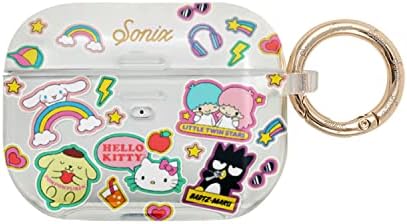Sonix x Sanrio Hard AirPods Pro Case with Keychain for Apple AirPods Pro (Hello Kitty & Friends Sticker)