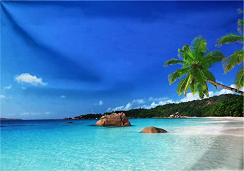 Ulticool Microfibre Beach Towel - Sea Palm Tree - 160 x 80 cm - Lightweight, Quick-Drying, Sand-Free, Beach Sea - Image 2