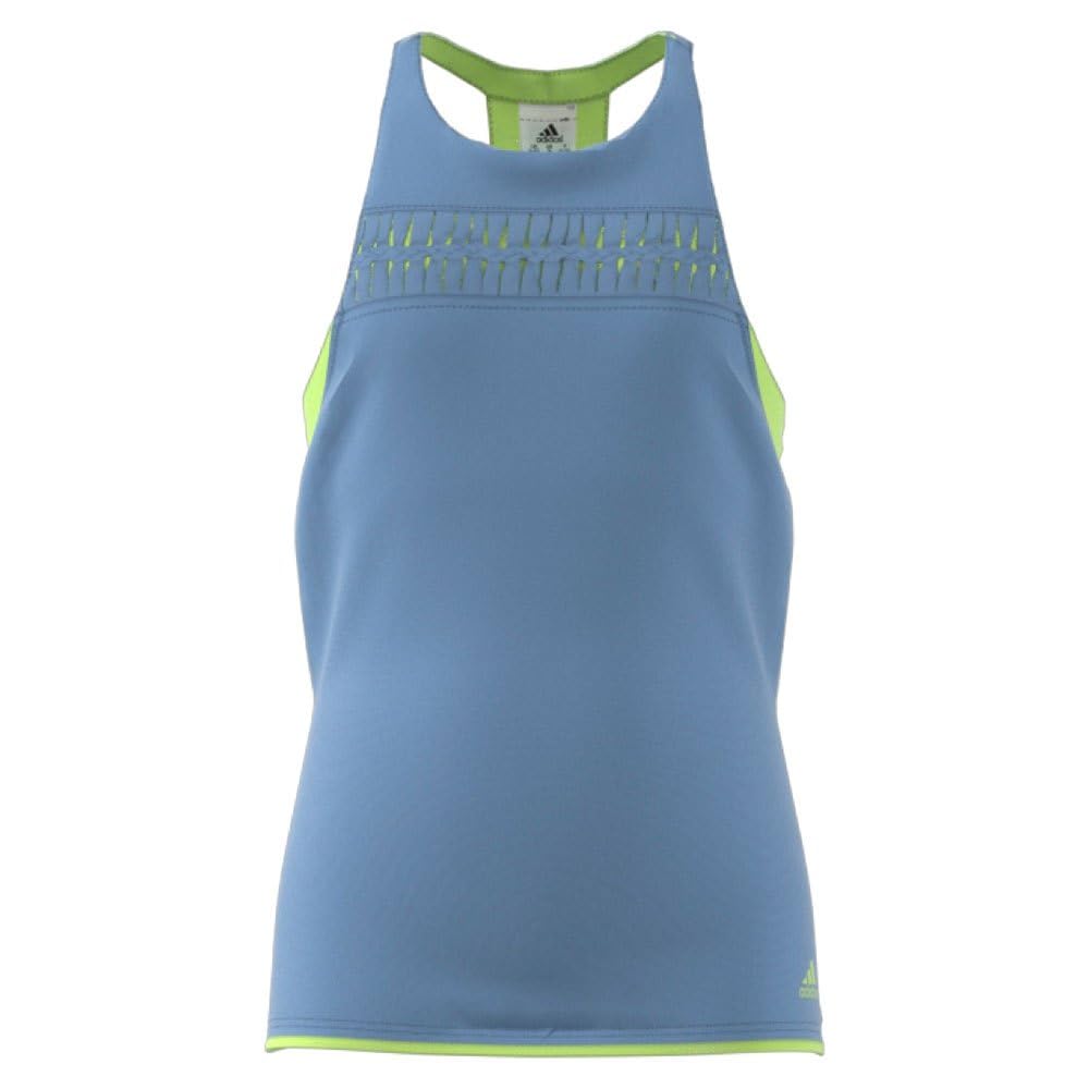 adidas Mädchen, Tank-Top Hellblau, Zitronengelb
