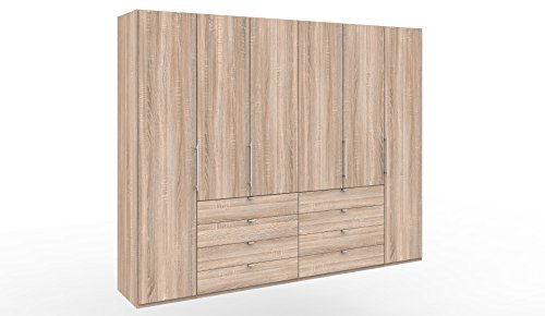 WIEMANN Loft Kleiderschrank, Schlafzimmerschrank, Gleittürenschrank, Drehtürenschrank, mit Schubladen, Eiche-sägerau, Holz, B/H/T 300 x 236 x 58 cm WIEMANN Loft Kleiderschrank, Schlafzimmerschrank, Gleittürenschrank, Drehtürenschrank, mit Schubladen, Eiche-sägerau, Holz, B/H/T 300 x 236 x 58 cm