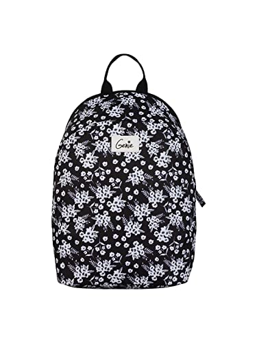Genie Harmony Anti-theft Backpacks for Women, 10 Ltrs, Water Resistant and Lightweight., BLACK, M