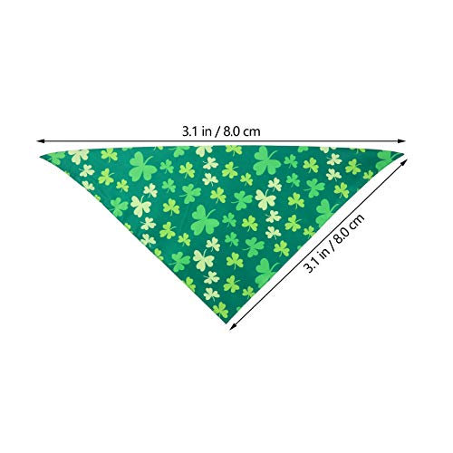 VILLCASE 3Pcs St. Patricks Day Dog ??Bandanas Shamrock Trevo Cachorro Lenço de Pescoço Triângulo Bab