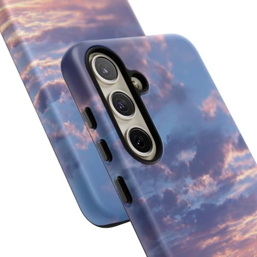 Coque Samsung S24 Plus bleu mat avec paysage de lever de soleil résistant - 2