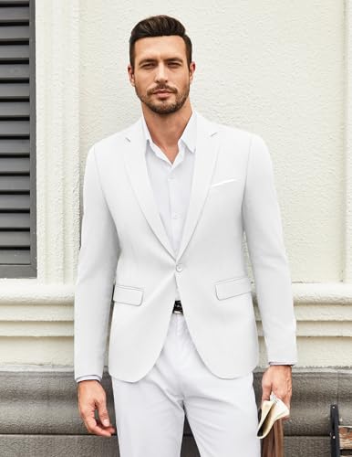 Image of COOFANDY Mens Casual Blazer Suit Jackets One Button Sport Coats Lightweight Business Sports Jackets