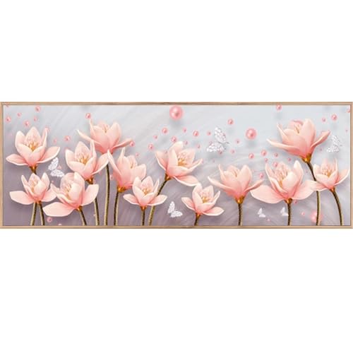 Impresiones de la flor de magnolia para decoración abstracta de paredes grandes 4