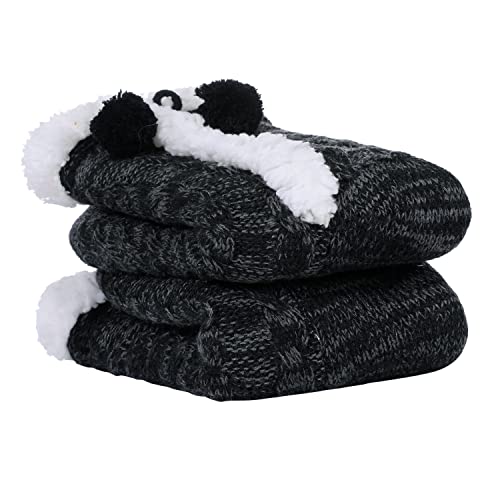 Image of Chassic Sherpa Lined Slipper Socks for Women, Non-Slip Cozy Winter House Socks, Soft Fuzzy Socks, Gifts for Women & Ladies Stocking Stuffers