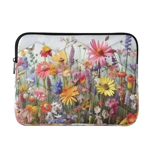 Funda para portátil de flores silvestres de 13-14 pulgadas miniatura 1